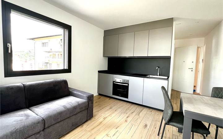 Breganzona: last furnished studio apartment on the ground floor